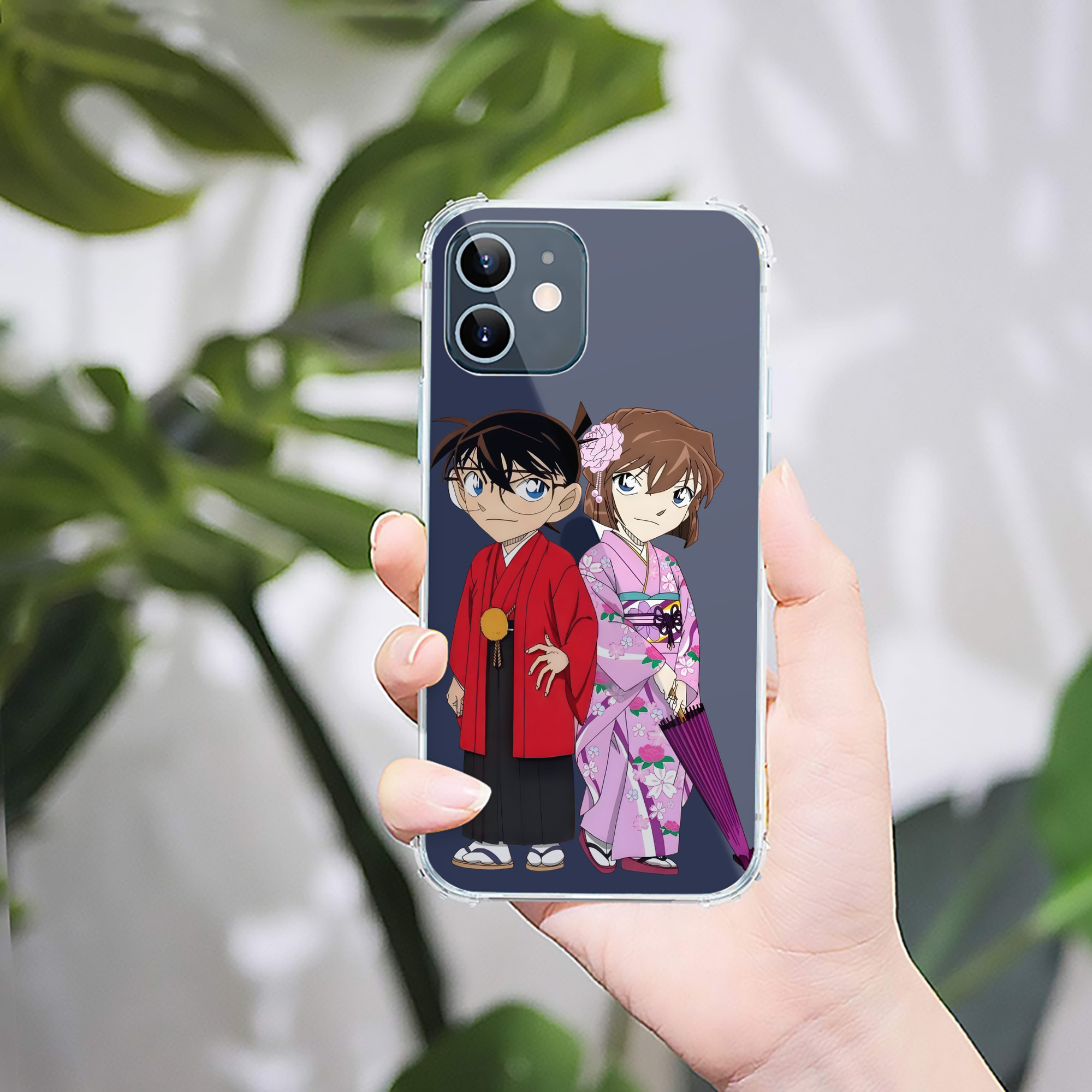 （画像用） 名探偵コナン 江戸川 コナン Detective Conan Conan Edogawa 【iPhone 12シリーズ対応】透明スマホケース（クリアソフトケース）